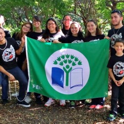 Ceremonia de entrega de la Bandera Verde para este año escolar 2015-2016